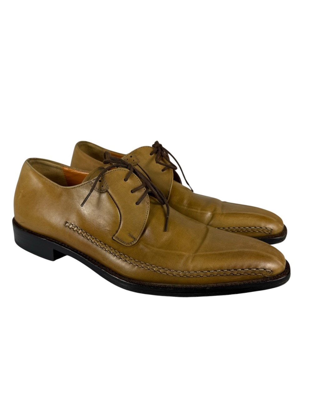 Mezlan Santana Brown Leather Oxford Dress Shoes Sz 7.5 M